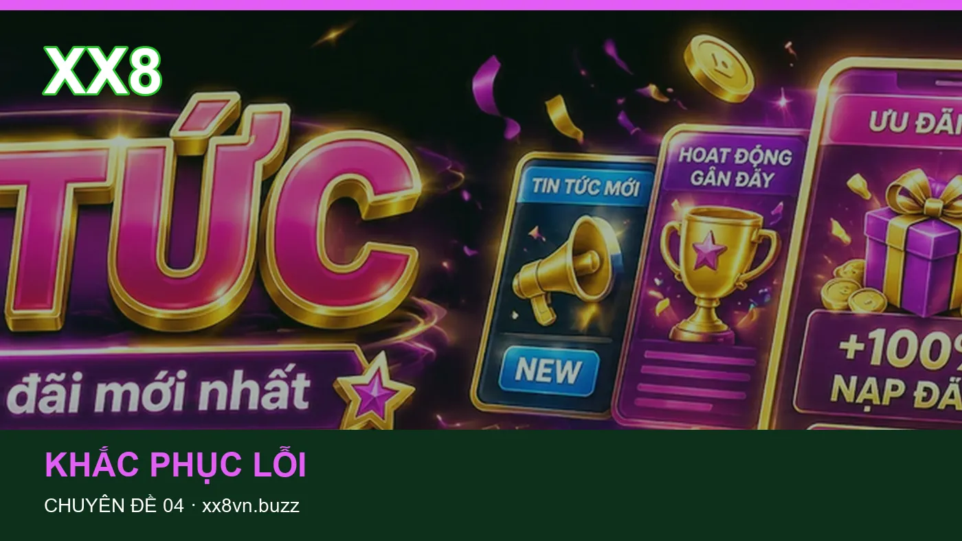 Đối chiếu nguồn và thời điểm cập nhật trong Khắc phục lỗi của XX8 | xx8vn.buzz